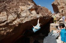 Bouldering in Hueco Tanks on 03/01/2019 with Blue Lizard Climbing and Yoga

Filename: SRM_20190301_1533420.jpg
Aperture: f/5.6
Shutter Speed: 1/1000
Body: Canon EOS-1D Mark II
Lens: Canon EF 16-35mm f/2.8 L