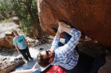 Bouldering in Hueco Tanks on 03/01/2019 with Blue Lizard Climbing and Yoga

Filename: SRM_20190301_1542190.jpg
Aperture: f/5.6
Shutter Speed: 1/640
Body: Canon EOS-1D Mark II
Lens: Canon EF 16-35mm f/2.8 L