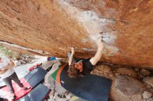 Bouldering in Hueco Tanks on 03/01/2019 with Blue Lizard Climbing and Yoga

Filename: SRM_20190301_1552150.jpg
Aperture: f/5.6
Shutter Speed: 1/250
Body: Canon EOS-1D Mark II
Lens: Canon EF 16-35mm f/2.8 L