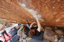 Bouldering in Hueco Tanks on 03/01/2019 with Blue Lizard Climbing and Yoga

Filename: SRM_20190301_1552260.jpg
Aperture: f/5.6
Shutter Speed: 1/320
Body: Canon EOS-1D Mark II
Lens: Canon EF 16-35mm f/2.8 L