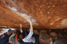 Bouldering in Hueco Tanks on 03/01/2019 with Blue Lizard Climbing and Yoga

Filename: SRM_20190301_1554290.jpg
Aperture: f/5.6
Shutter Speed: 1/400
Body: Canon EOS-1D Mark II
Lens: Canon EF 16-35mm f/2.8 L