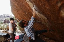 Bouldering in Hueco Tanks on 03/01/2019 with Blue Lizard Climbing and Yoga

Filename: SRM_20190301_1602020.jpg
Aperture: f/5.6
Shutter Speed: 1/800
Body: Canon EOS-1D Mark II
Lens: Canon EF 16-35mm f/2.8 L