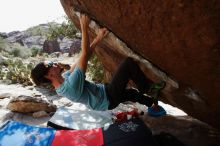 Bouldering in Hueco Tanks on 03/01/2019 with Blue Lizard Climbing and Yoga

Filename: SRM_20190301_1602320.jpg
Aperture: f/5.6
Shutter Speed: 1/1250
Body: Canon EOS-1D Mark II
Lens: Canon EF 16-35mm f/2.8 L