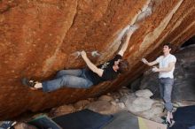 Bouldering in Hueco Tanks on 03/01/2019 with Blue Lizard Climbing and Yoga

Filename: SRM_20190301_1605390.jpg
Aperture: f/5.6
Shutter Speed: 1/400
Body: Canon EOS-1D Mark II
Lens: Canon EF 16-35mm f/2.8 L