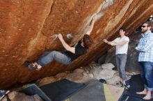 Bouldering in Hueco Tanks on 03/01/2019 with Blue Lizard Climbing and Yoga

Filename: SRM_20190301_1606390.jpg
Aperture: f/5.6
Shutter Speed: 1/400
Body: Canon EOS-1D Mark II
Lens: Canon EF 16-35mm f/2.8 L