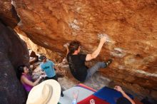 Bouldering in Hueco Tanks on 03/01/2019 with Blue Lizard Climbing and Yoga

Filename: SRM_20190301_1618540.jpg
Aperture: f/4.5
Shutter Speed: 1/250
Body: Canon EOS-1D Mark II
Lens: Canon EF 16-35mm f/2.8 L