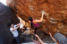 Bouldering in Hueco Tanks on 03/01/2019 with Blue Lizard Climbing and Yoga

Filename: SRM_20190301_1626500.jpg
Aperture: f/5.0
Shutter Speed: 1/250
Body: Canon EOS-1D Mark II
Lens: Canon EF 16-35mm f/2.8 L