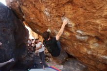 Bouldering in Hueco Tanks on 03/01/2019 with Blue Lizard Climbing and Yoga

Filename: SRM_20190301_1631150.jpg
Aperture: f/5.0
Shutter Speed: 1/200
Body: Canon EOS-1D Mark II
Lens: Canon EF 16-35mm f/2.8 L