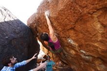 Bouldering in Hueco Tanks on 03/01/2019 with Blue Lizard Climbing and Yoga

Filename: SRM_20190301_1639410.jpg
Aperture: f/5.0
Shutter Speed: 1/320
Body: Canon EOS-1D Mark II
Lens: Canon EF 16-35mm f/2.8 L