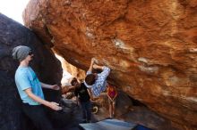 Bouldering in Hueco Tanks on 03/01/2019 with Blue Lizard Climbing and Yoga

Filename: SRM_20190301_1646250.jpg
Aperture: f/5.0
Shutter Speed: 1/320
Body: Canon EOS-1D Mark II
Lens: Canon EF 16-35mm f/2.8 L