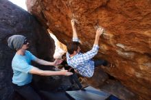 Bouldering in Hueco Tanks on 03/01/2019 with Blue Lizard Climbing and Yoga

Filename: SRM_20190301_1651460.jpg
Aperture: f/5.6
Shutter Speed: 1/200
Body: Canon EOS-1D Mark II
Lens: Canon EF 16-35mm f/2.8 L