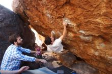 Bouldering in Hueco Tanks on 03/01/2019 with Blue Lizard Climbing and Yoga

Filename: SRM_20190301_1707520.jpg
Aperture: f/5.0
Shutter Speed: 1/200
Body: Canon EOS-1D Mark II
Lens: Canon EF 16-35mm f/2.8 L