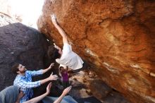 Bouldering in Hueco Tanks on 03/01/2019 with Blue Lizard Climbing and Yoga

Filename: SRM_20190301_1708040.jpg
Aperture: f/5.0
Shutter Speed: 1/320
Body: Canon EOS-1D Mark II
Lens: Canon EF 16-35mm f/2.8 L