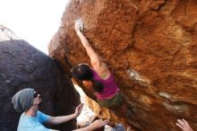 Bouldering in Hueco Tanks on 03/01/2019 with Blue Lizard Climbing and Yoga

Filename: SRM_20190301_1710280.jpg
Aperture: f/5.0
Shutter Speed: 1/320
Body: Canon EOS-1D Mark II
Lens: Canon EF 16-35mm f/2.8 L