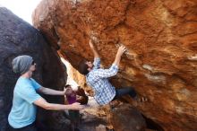 Bouldering in Hueco Tanks on 03/01/2019 with Blue Lizard Climbing and Yoga

Filename: SRM_20190301_1712220.jpg
Aperture: f/5.0
Shutter Speed: 1/250
Body: Canon EOS-1D Mark II
Lens: Canon EF 16-35mm f/2.8 L