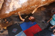 Bouldering in Hueco Tanks on 03/01/2019 with Blue Lizard Climbing and Yoga

Filename: SRM_20190301_1733100.jpg
Aperture: f/5.0
Shutter Speed: 1/200
Body: Canon EOS-1D Mark II
Lens: Canon EF 16-35mm f/2.8 L