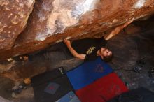 Bouldering in Hueco Tanks on 03/01/2019 with Blue Lizard Climbing and Yoga

Filename: SRM_20190301_1733330.jpg
Aperture: f/5.0
Shutter Speed: 1/320
Body: Canon EOS-1D Mark II
Lens: Canon EF 16-35mm f/2.8 L