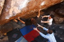 Bouldering in Hueco Tanks on 03/01/2019 with Blue Lizard Climbing and Yoga

Filename: SRM_20190301_1733410.jpg
Aperture: f/5.0
Shutter Speed: 1/250
Body: Canon EOS-1D Mark II
Lens: Canon EF 16-35mm f/2.8 L