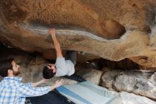 Bouldering in Hueco Tanks on 03/02/2019 with Blue Lizard Climbing and Yoga

Filename: SRM_20190302_1028460.jpg
Aperture: f/5.6
Shutter Speed: 1/320
Body: Canon EOS-1D Mark II
Lens: Canon EF 16-35mm f/2.8 L
