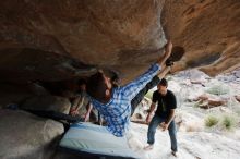 Bouldering in Hueco Tanks on 03/02/2019 with Blue Lizard Climbing and Yoga

Filename: SRM_20190302_1036300.jpg
Aperture: f/5.6
Shutter Speed: 1/400
Body: Canon EOS-1D Mark II
Lens: Canon EF 16-35mm f/2.8 L