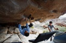 Bouldering in Hueco Tanks on 03/02/2019 with Blue Lizard Climbing and Yoga

Filename: SRM_20190302_1036380.jpg
Aperture: f/5.6
Shutter Speed: 1/500
Body: Canon EOS-1D Mark II
Lens: Canon EF 16-35mm f/2.8 L