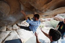 Bouldering in Hueco Tanks on 03/02/2019 with Blue Lizard Climbing and Yoga

Filename: SRM_20190302_1036520.jpg
Aperture: f/5.6
Shutter Speed: 1/320
Body: Canon EOS-1D Mark II
Lens: Canon EF 16-35mm f/2.8 L