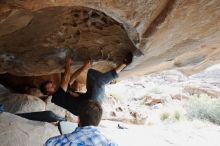 Bouldering in Hueco Tanks on 03/02/2019 with Blue Lizard Climbing and Yoga

Filename: SRM_20190302_1040500.jpg
Aperture: f/5.6
Shutter Speed: 1/160
Body: Canon EOS-1D Mark II
Lens: Canon EF 16-35mm f/2.8 L