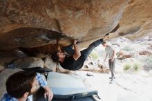 Bouldering in Hueco Tanks on 03/02/2019 with Blue Lizard Climbing and Yoga

Filename: SRM_20190302_1040550.jpg
Aperture: f/5.6
Shutter Speed: 1/250
Body: Canon EOS-1D Mark II
Lens: Canon EF 16-35mm f/2.8 L