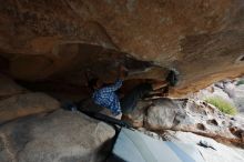 Bouldering in Hueco Tanks on 03/02/2019 with Blue Lizard Climbing and Yoga

Filename: SRM_20190302_1050180.jpg
Aperture: f/5.6
Shutter Speed: 1/250
Body: Canon EOS-1D Mark II
Lens: Canon EF 16-35mm f/2.8 L