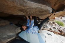 Bouldering in Hueco Tanks on 03/02/2019 with Blue Lizard Climbing and Yoga

Filename: SRM_20190302_1050240.jpg
Aperture: f/5.6
Shutter Speed: 1/250
Body: Canon EOS-1D Mark II
Lens: Canon EF 16-35mm f/2.8 L