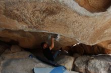 Bouldering in Hueco Tanks on 03/02/2019 with Blue Lizard Climbing and Yoga

Filename: SRM_20190302_1053530.jpg
Aperture: f/5.6
Shutter Speed: 1/250
Body: Canon EOS-1D Mark II
Lens: Canon EF 16-35mm f/2.8 L