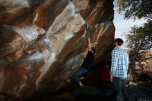 Bouldering in Hueco Tanks on 03/02/2019 with Blue Lizard Climbing and Yoga

Filename: SRM_20190302_1153590.jpg
Aperture: f/8.0
Shutter Speed: 1/250
Body: Canon EOS-1D Mark II
Lens: Canon EF 16-35mm f/2.8 L