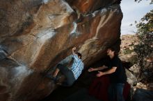 Bouldering in Hueco Tanks on 03/02/2019 with Blue Lizard Climbing and Yoga

Filename: SRM_20190302_1154470.jpg
Aperture: f/8.0
Shutter Speed: 1/250
Body: Canon EOS-1D Mark II
Lens: Canon EF 16-35mm f/2.8 L