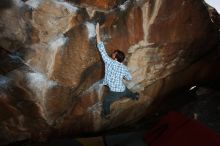 Bouldering in Hueco Tanks on 03/02/2019 with Blue Lizard Climbing and Yoga

Filename: SRM_20190302_1208030.jpg
Aperture: f/8.0
Shutter Speed: 1/250
Body: Canon EOS-1D Mark II
Lens: Canon EF 16-35mm f/2.8 L