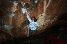 Bouldering in Hueco Tanks on 03/02/2019 with Blue Lizard Climbing and Yoga

Filename: SRM_20190302_1214070.jpg
Aperture: f/8.0
Shutter Speed: 1/250
Body: Canon EOS-1D Mark II
Lens: Canon EF 16-35mm f/2.8 L