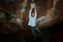 Bouldering in Hueco Tanks on 03/02/2019 with Blue Lizard Climbing and Yoga

Filename: SRM_20190302_1214091.jpg
Aperture: f/8.0
Shutter Speed: 1/250
Body: Canon EOS-1D Mark II
Lens: Canon EF 16-35mm f/2.8 L