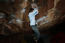 Bouldering in Hueco Tanks on 03/02/2019 with Blue Lizard Climbing and Yoga

Filename: SRM_20190302_1214110.jpg
Aperture: f/8.0
Shutter Speed: 1/250
Body: Canon EOS-1D Mark II
Lens: Canon EF 16-35mm f/2.8 L