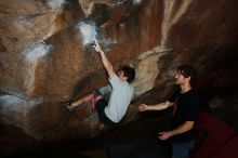 Bouldering in Hueco Tanks on 03/02/2019 with Blue Lizard Climbing and Yoga

Filename: SRM_20190302_1222320.jpg
Aperture: f/8.0
Shutter Speed: 1/250
Body: Canon EOS-1D Mark II
Lens: Canon EF 16-35mm f/2.8 L