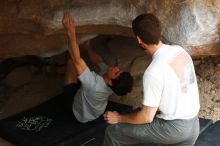 Bouldering in Hueco Tanks on 03/02/2019 with Blue Lizard Climbing and Yoga

Filename: SRM_20190302_1249210.jpg
Aperture: f/3.5
Shutter Speed: 1/250
Body: Canon EOS-1D Mark II
Lens: Canon EF 50mm f/1.8 II