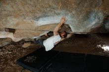 Bouldering in Hueco Tanks on 03/02/2019 with Blue Lizard Climbing and Yoga

Filename: SRM_20190302_1308080.jpg
Aperture: f/8.0
Shutter Speed: 1/250
Body: Canon EOS-1D Mark II
Lens: Canon EF 16-35mm f/2.8 L