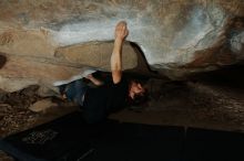 Bouldering in Hueco Tanks on 03/02/2019 with Blue Lizard Climbing and Yoga

Filename: SRM_20190302_1314500.jpg
Aperture: f/8.0
Shutter Speed: 1/250
Body: Canon EOS-1D Mark II
Lens: Canon EF 16-35mm f/2.8 L