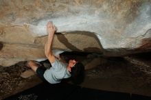 Bouldering in Hueco Tanks on 03/02/2019 with Blue Lizard Climbing and Yoga

Filename: SRM_20190302_1324180.jpg
Aperture: f/8.0
Shutter Speed: 1/250
Body: Canon EOS-1D Mark II
Lens: Canon EF 16-35mm f/2.8 L