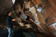 Bouldering in Hueco Tanks on 03/02/2019 with Blue Lizard Climbing and Yoga

Filename: SRM_20190302_1331190.jpg
Aperture: f/5.6
Shutter Speed: 1/250
Body: Canon EOS-1D Mark II
Lens: Canon EF 16-35mm f/2.8 L