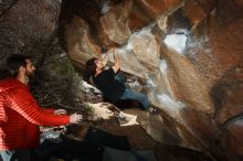 Bouldering in Hueco Tanks on 03/02/2019 with Blue Lizard Climbing and Yoga

Filename: SRM_20190302_1334520.jpg
Aperture: f/5.6
Shutter Speed: 1/250
Body: Canon EOS-1D Mark II
Lens: Canon EF 16-35mm f/2.8 L