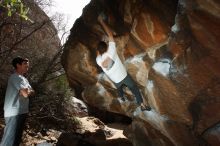 Bouldering in Hueco Tanks on 03/02/2019 with Blue Lizard Climbing and Yoga

Filename: SRM_20190302_1337580.jpg
Aperture: f/5.6
Shutter Speed: 1/250
Body: Canon EOS-1D Mark II
Lens: Canon EF 16-35mm f/2.8 L