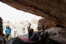 Bouldering in Hueco Tanks on 03/02/2019 with Blue Lizard Climbing and Yoga

Filename: SRM_20190302_1345120.jpg
Aperture: f/5.6
Shutter Speed: 1/250
Body: Canon EOS-1D Mark II
Lens: Canon EF 16-35mm f/2.8 L