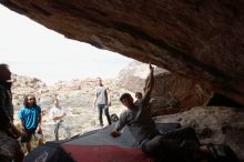 Bouldering in Hueco Tanks on 03/02/2019 with Blue Lizard Climbing and Yoga

Filename: SRM_20190302_1345411.jpg
Aperture: f/5.6
Shutter Speed: 1/400
Body: Canon EOS-1D Mark II
Lens: Canon EF 16-35mm f/2.8 L