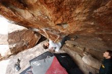 Bouldering in Hueco Tanks on 03/02/2019 with Blue Lizard Climbing and Yoga

Filename: SRM_20190302_1348560.jpg
Aperture: f/5.6
Shutter Speed: 1/250
Body: Canon EOS-1D Mark II
Lens: Canon EF 16-35mm f/2.8 L