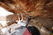 Bouldering in Hueco Tanks on 03/02/2019 with Blue Lizard Climbing and Yoga

Filename: SRM_20190302_1349410.jpg
Aperture: f/5.6
Shutter Speed: 1/250
Body: Canon EOS-1D Mark II
Lens: Canon EF 16-35mm f/2.8 L