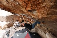 Bouldering in Hueco Tanks on 03/02/2019 with Blue Lizard Climbing and Yoga

Filename: SRM_20190302_1350490.jpg
Aperture: f/5.6
Shutter Speed: 1/250
Body: Canon EOS-1D Mark II
Lens: Canon EF 16-35mm f/2.8 L